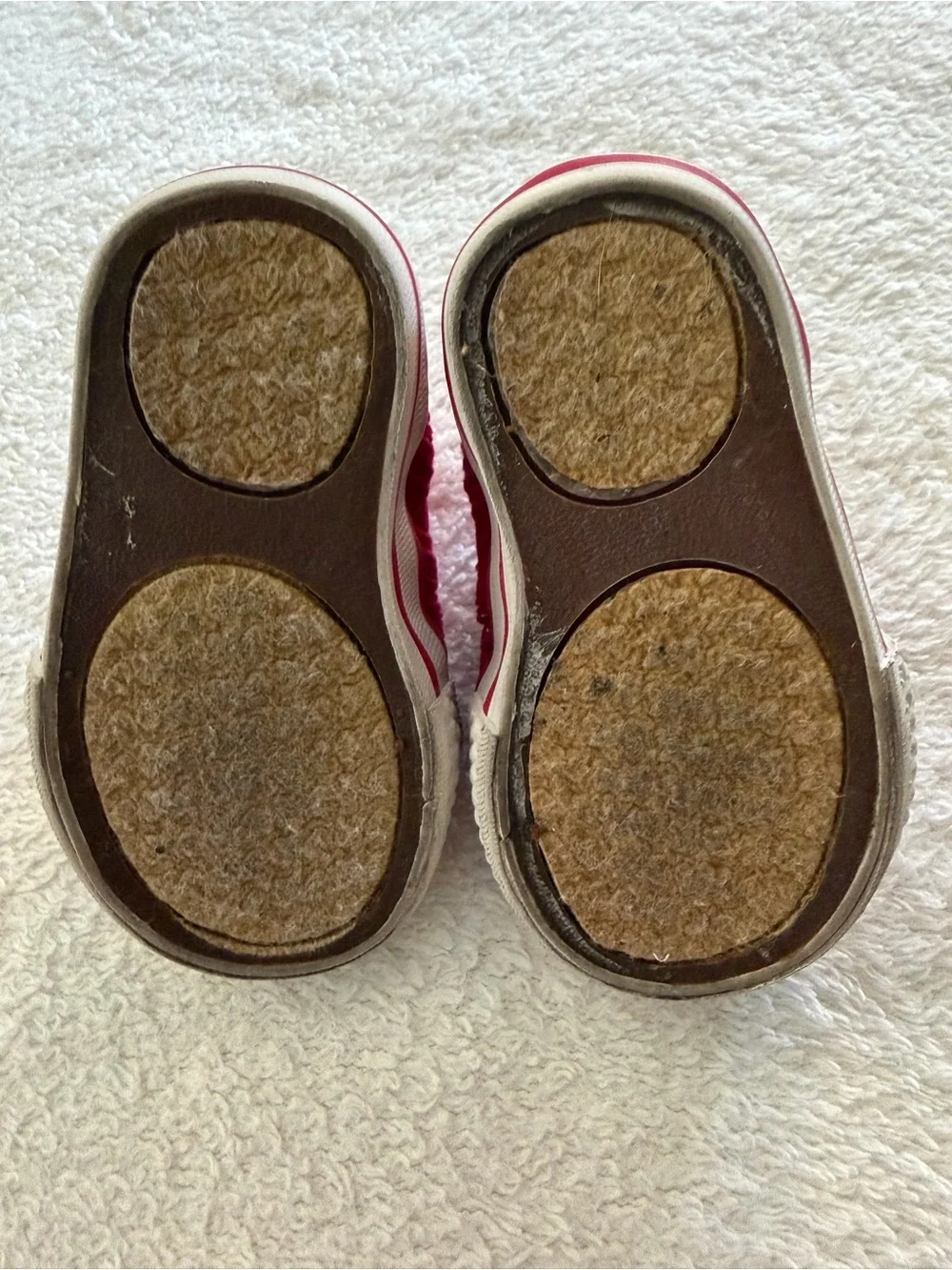 Koala Kids Red Corduroy Velcro Sneakers Size 2 Baby